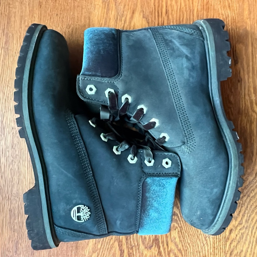 Waterproof timberlands dark teal